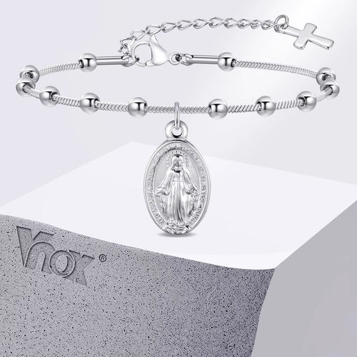 Divine Grace Rosary Bracelet – Faith Woven in Golden Beauty