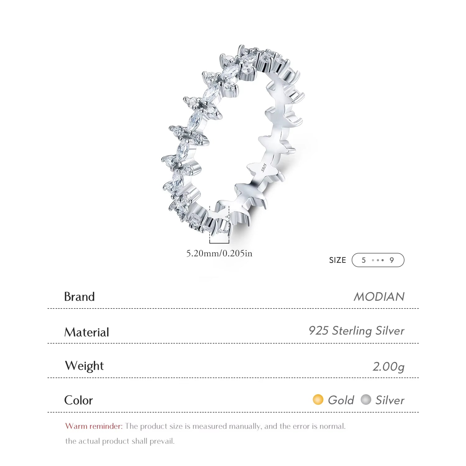 EternaGlow™ 925 Sterling Silver Rhombus CZ Stackable Rings – Sparkle, Stack, Shine